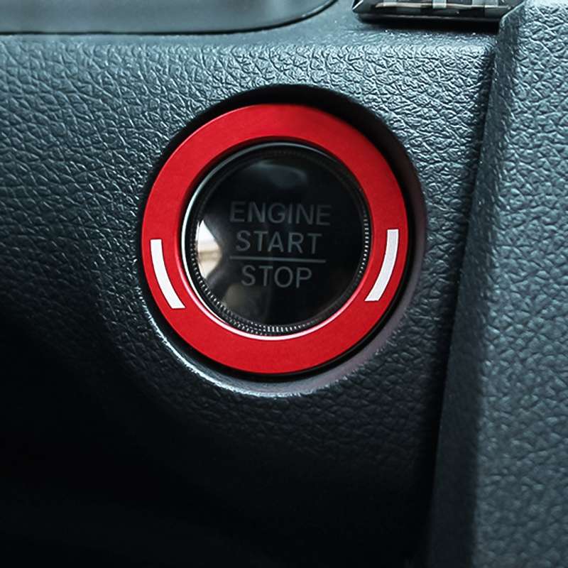 For Honda Metal Ignition Key Ring, Diameter: 3.9cm (Black)