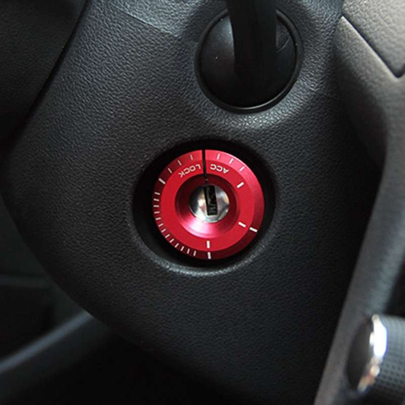 For Volkswagen Metal Ignition Key Ring, Diameter: 4.8cm (Blue)