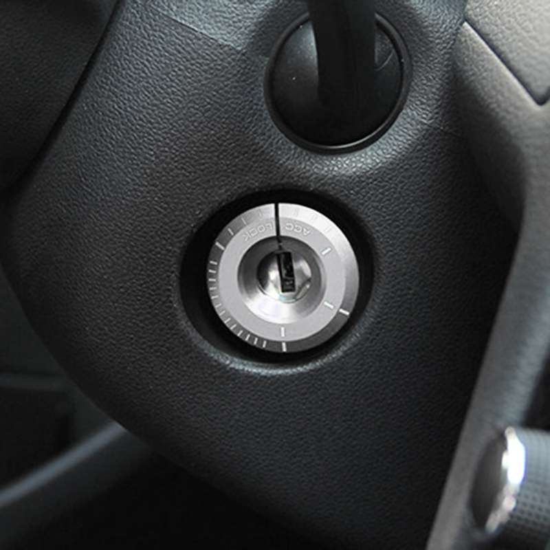 For Volkswagen Metal Ignition Key Ring, Diameter: 4.8cm (Blue)