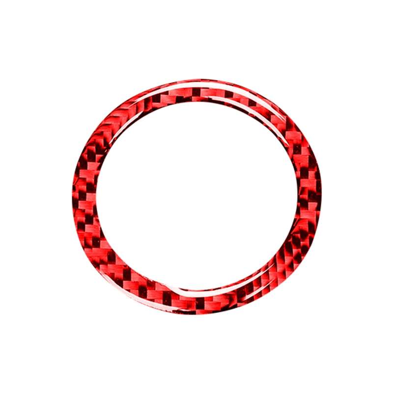 Car Carbon Fiber One-button Start Decorative Sticker for Subaru BRZ / Toyota 86 2013-2017, Left and