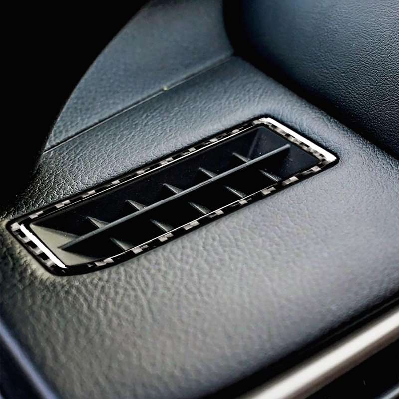 Car Carbon Fiber Instrument Air Outlet Decorative Sticker for Lexus IS250 2013-, Left Drive