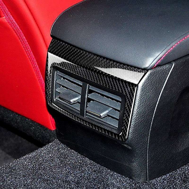 Car Carbon Fiber Rear Air Outlet Decorative Sticker for Lexus IS250 2013-, Left Drive