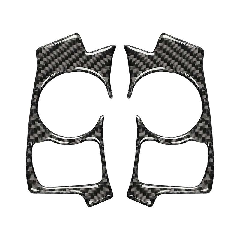 Car Carbon Fiber Steering Wheel Button Decorative Sticker for Lexus IS250 NX200 200t 300h 13-, Left