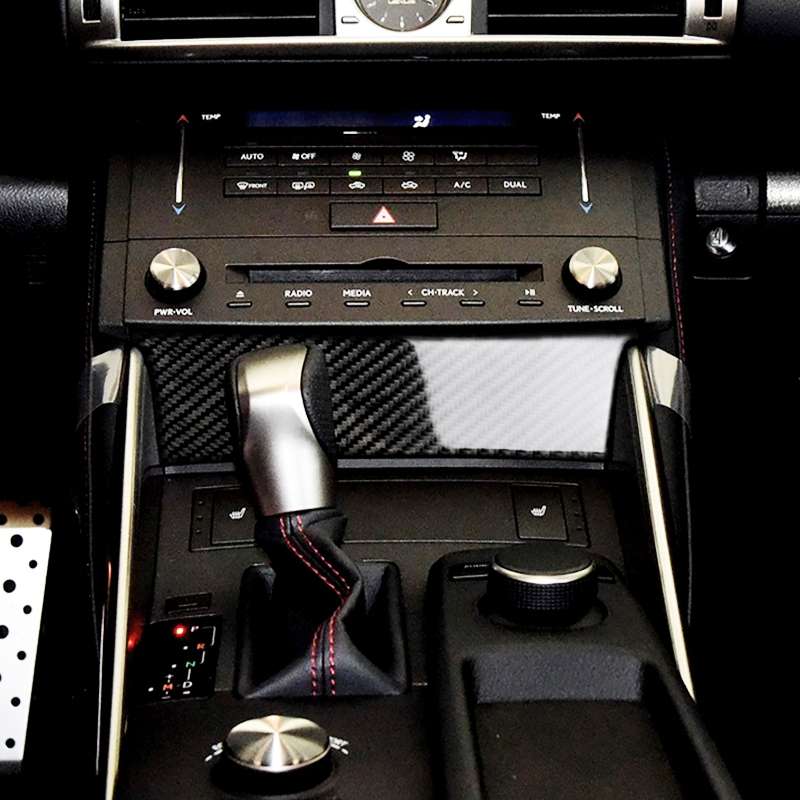 Car Carbon Fiber Central Control Panel Decorative Sticker for Lexus IS250 2013-, Left Drive B Style
