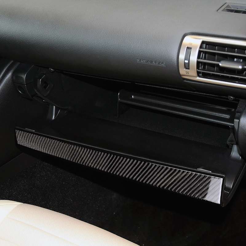 Car Carbon Fiber Storage Box Decorative Strip for Lexus IS250 2013-, Left Drive