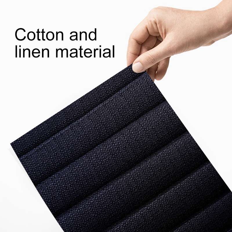 Car Four Seasons Linen Fabric Front Seat Cushion (Blue)