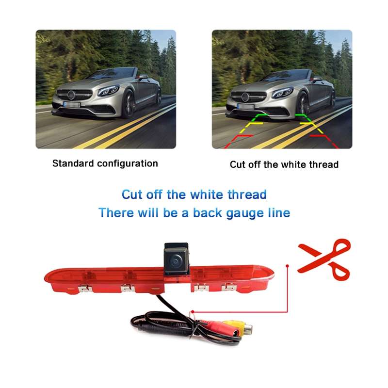 PZ471 Car Waterproof 170 Degree Brake Light View Camera for Citroen / Peugeot / Toyota