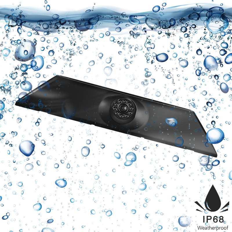 PZ474 Car Waterproof 170 Degree Brake Light View Camera + 7 inch Rearview Monitor for Iveco Daily 4