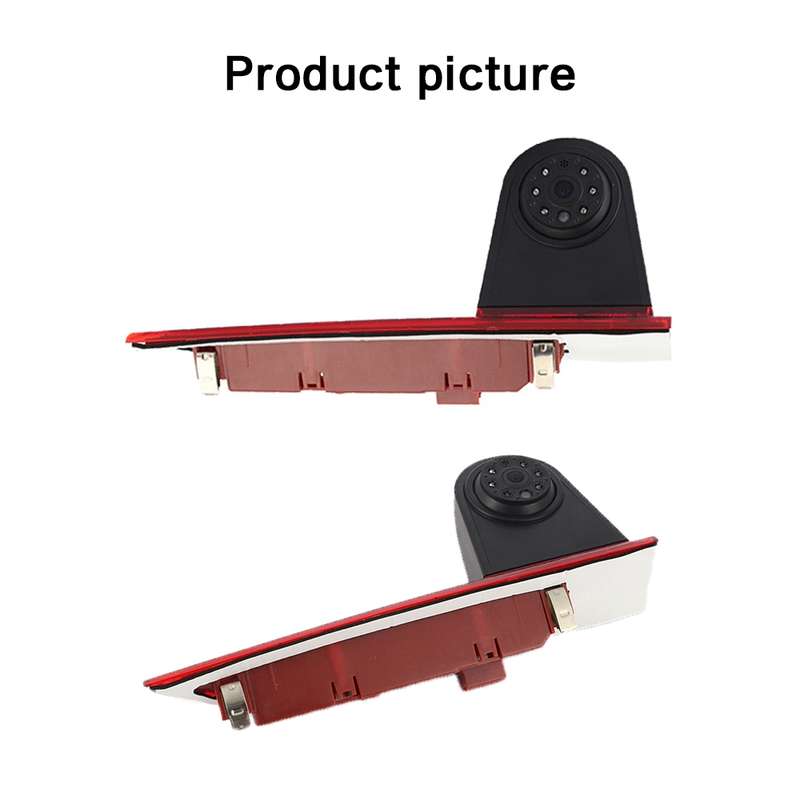 PZ477 Car Waterproof 170 Degree Brake Light View Camera + 7 inch Rearview Monitor for Ford Transit C