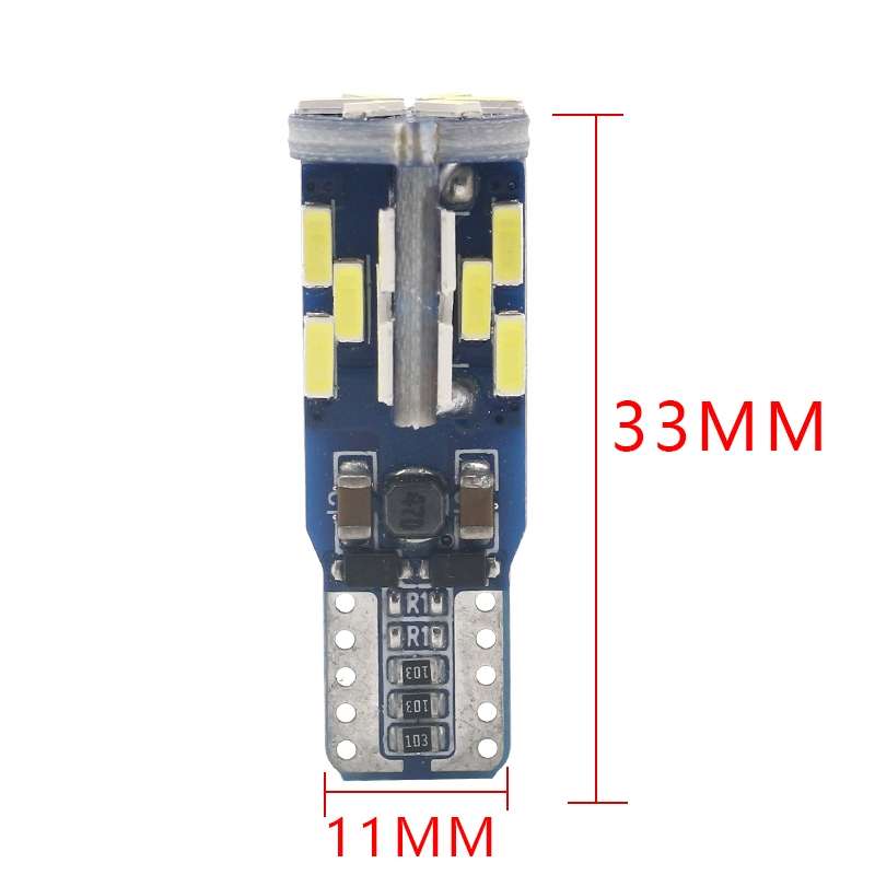 10 PCS T10 DC12V / 3W / 6000K / 180LM Car Canbus Decoding LED Clearance Lights with 30LEDs SMD-4041