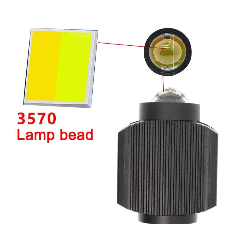 DC12V / 15W / 6000K / 3000K / 2000LM Motorcycles Tricolor Headlights