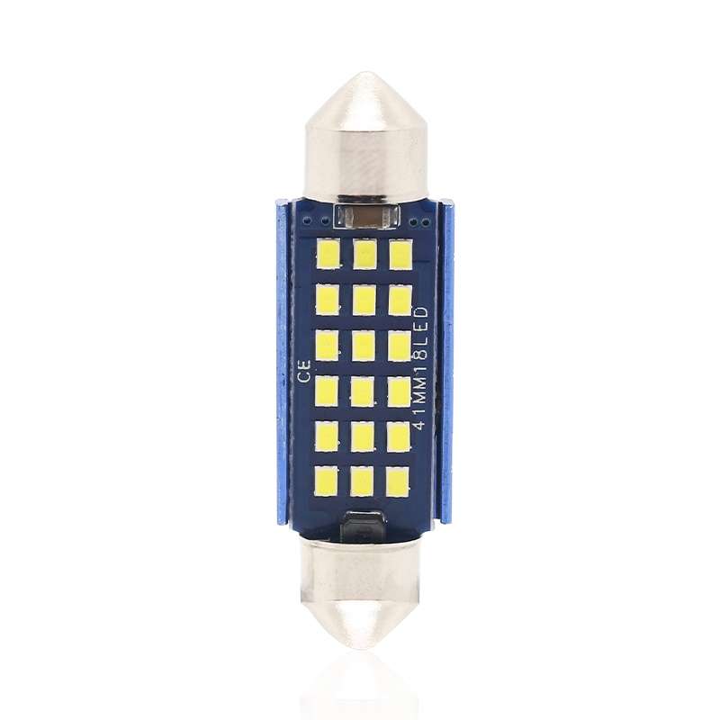 2pcs 41mm DC12-24V / 1W / 6000K / 60LM 18LEDs SMD Car Reading Lamp Dome Light