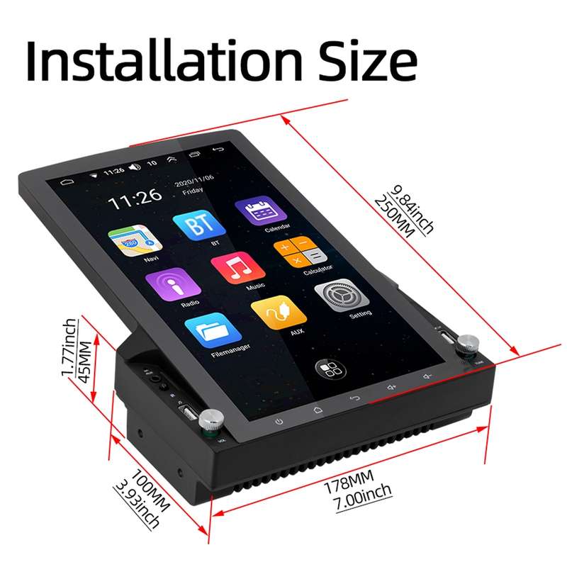 D110 Car Android Navigation Machine Support Mobile Phone Interconnection / Steering Wheel Control