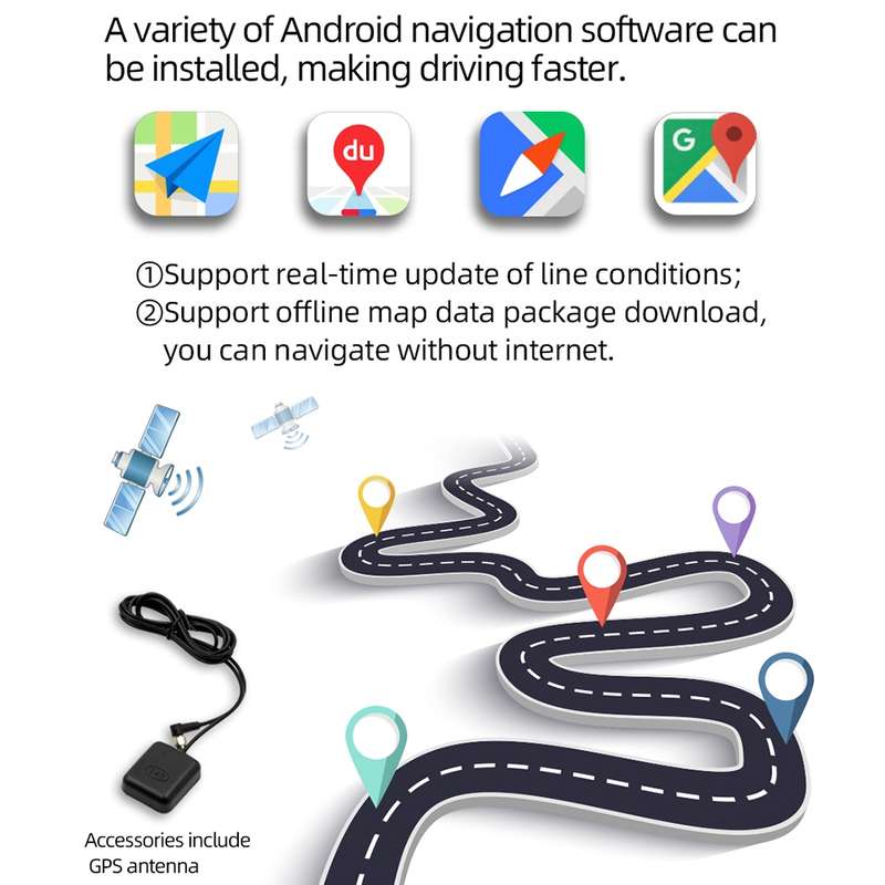 D110 Car Android Navigation Machine Support Mobile Phone Interconnection / Steering Wheel Control