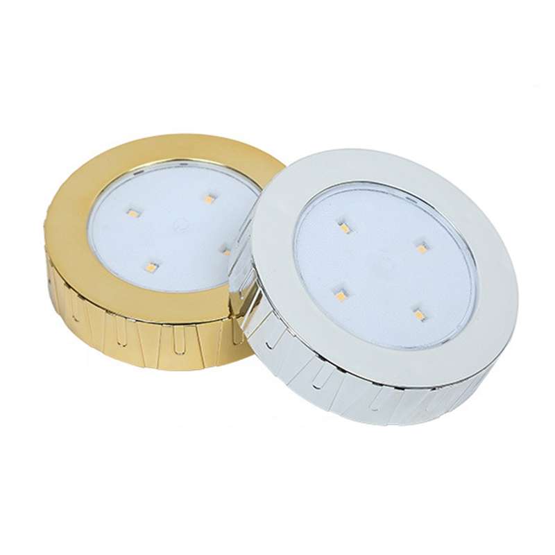 R-1633 4.5V / 0.3W 4LEDs Car Indoor Dome Light LED Touch Night Light (Gold)