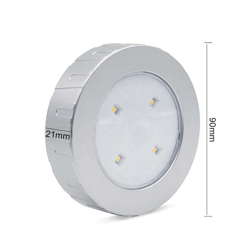 R-1633 4.5V / 0.3W 4LEDs Car Indoor Dome Light LED Touch Night Light (Gold)