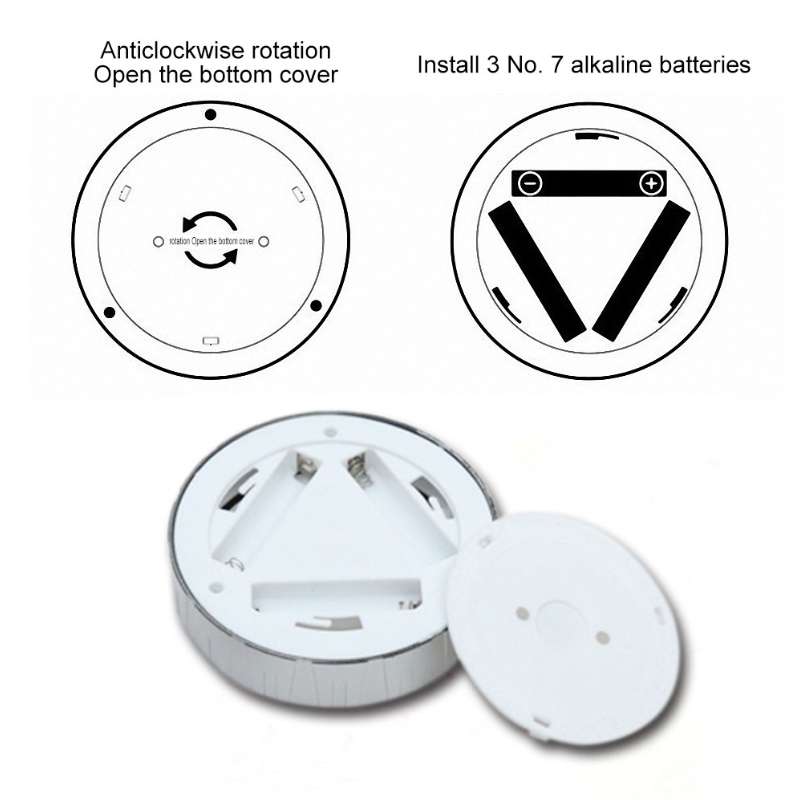 R-1633 4.5V / 0.3W 4LEDs Car Indoor Dome Light LED Touch Night Light (Gold)