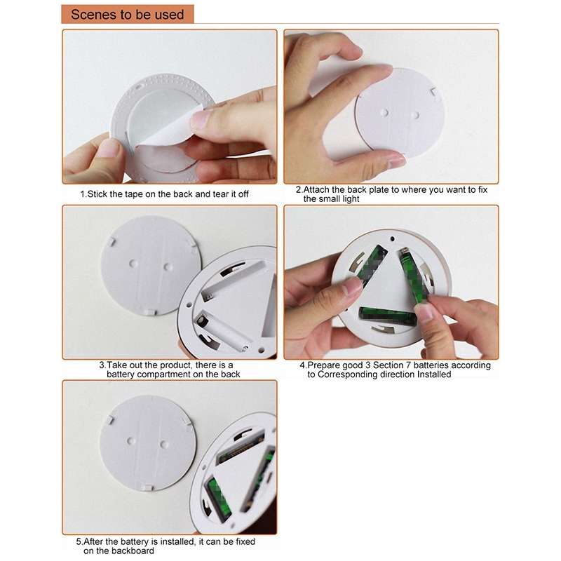 R-1633 4.5V / 0.3W 4LEDs Car Indoor Dome Light LED Touch Night Light (Gold)
