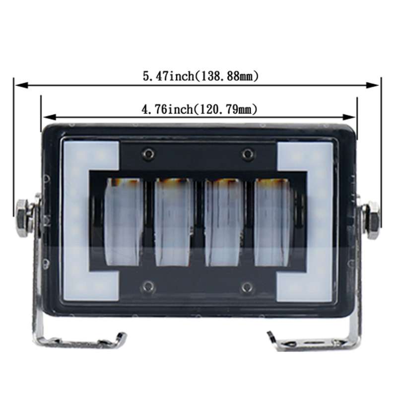4.76 inch 24W DC 12-24V 1800LM IP67 Car Work Lights / Front Bumper Lights / Roof Lights, with Holder