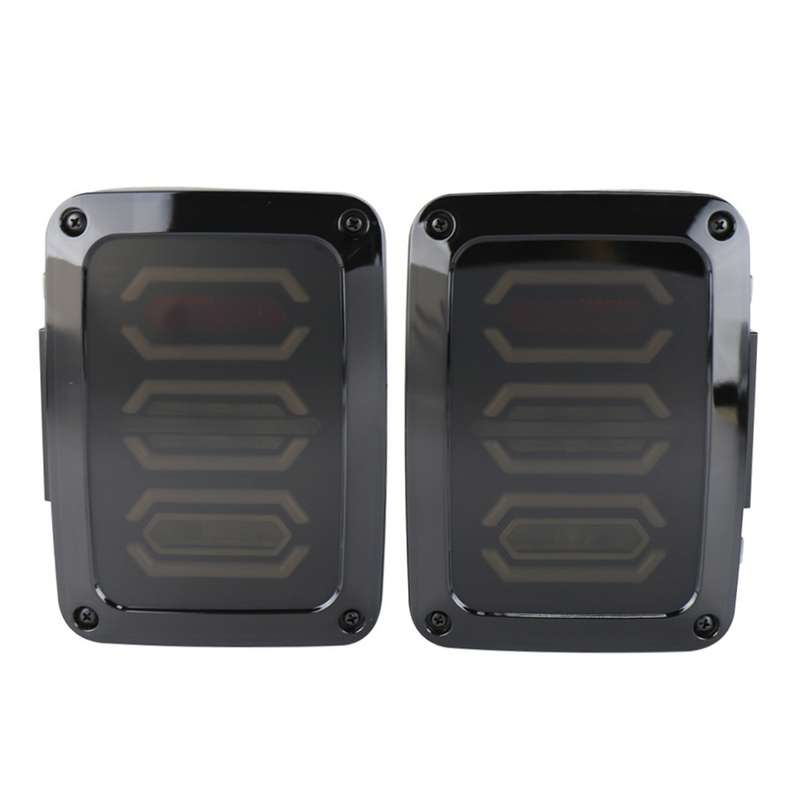 1 Pair 15W DC 12V IP67 4 in 1 Car LED Tail Lights / Driving Lights / Brake Lights/Turn Reverse, US V