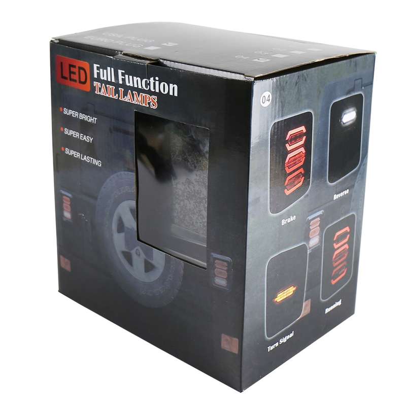 1 Pair 15W DC 12V IP67 4 in 1 Car LED Tail Lights / Driving Lights / Brake Lights/Turn Reverse, US V