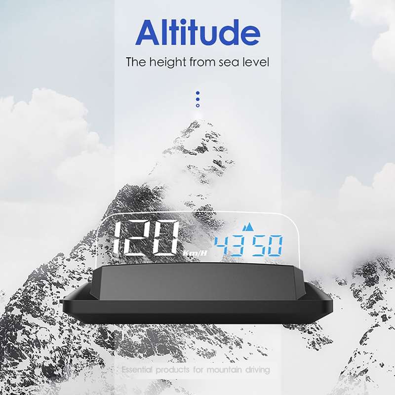 H400G Car 3.5 inch GPS Mode HUD Head-up Display Support Speed / Time / Distance Display