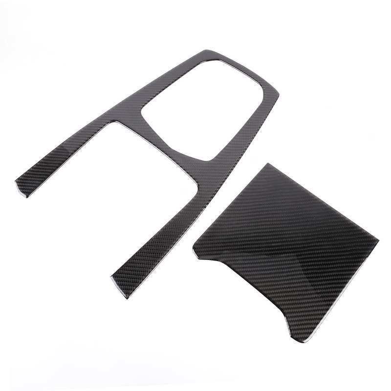 2 PCS Car Carbon Fiber Gear Panel Decorative Sticker for BMW X5 2020