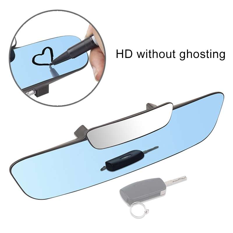 YC-193 Multifunctional Car Interior Rearview Mirror Large Field of Vision Anti-glare Auxiliary Car B