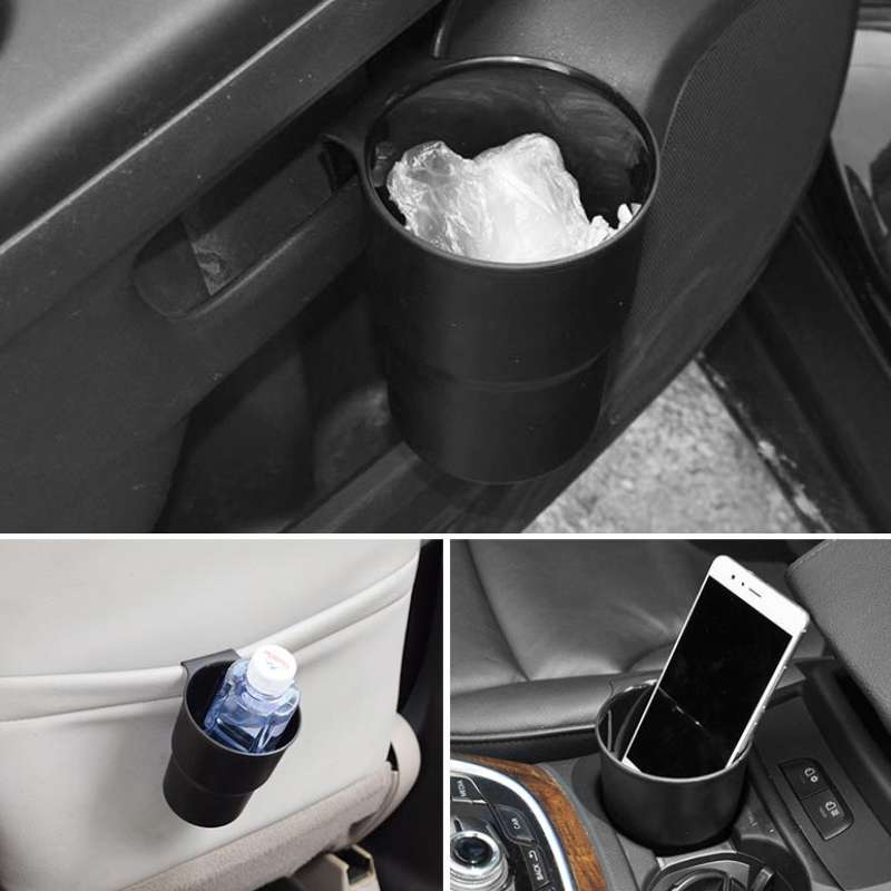 Multifunctional Car Water Cup Holder Hanging Storage Box Mobile Phone Holder Air Outlet Trash Can (B
