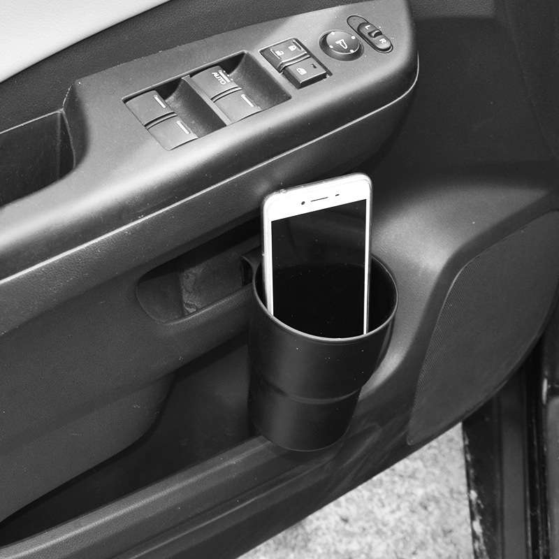 Multifunctional Car Water Cup Holder Hanging Storage Box Mobile Phone Holder Air Outlet Trash Can (B