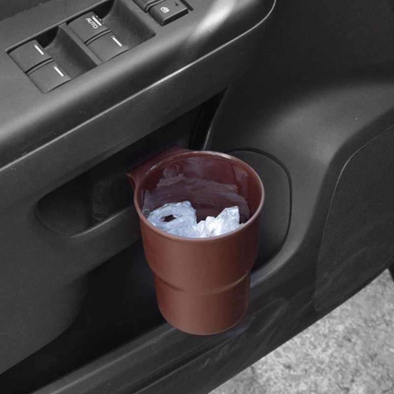 Multifunctional Car Water Cup Holder Hanging Storage Box Mobile Phone Holder Air Outlet Trash Can (B