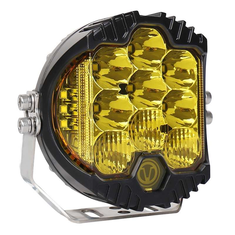 OL-1950Y 5 inch DC12V-30V 5000LM 6500K 50W Car LED Light on Three Sides Headlight for Jeep Wrangler