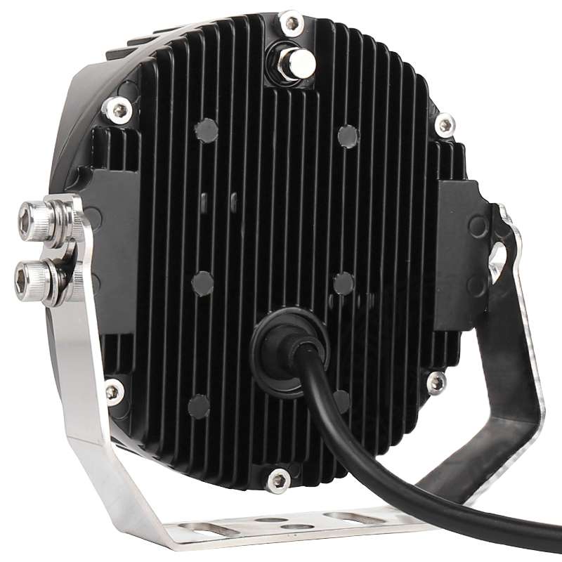 OL-1950Y 5 inch DC12V-30V 5000LM 6500K 50W Car LED Light on Three Sides Headlight for Jeep Wrangler