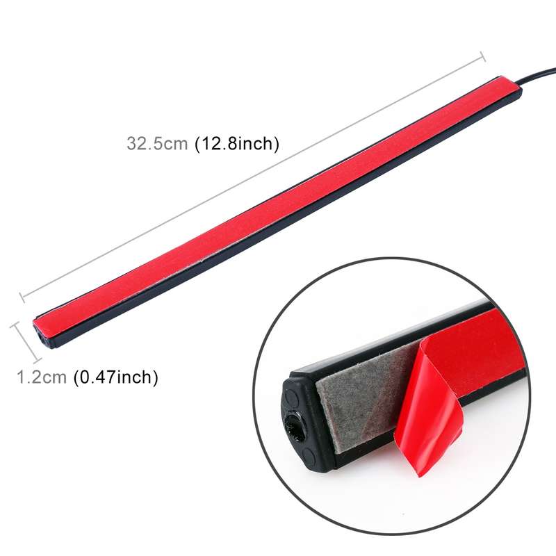 4 in 1 Universal Car USB 8-color APP Control LED Atmosphere Light Decorative Lamp, with 18LEDs Lamps