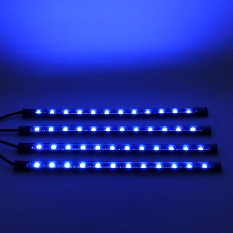 4 in 1 Universal Car Cigarette Lighter 8-color APP Control LED Atmosphere Light Decorative Lamp, wit