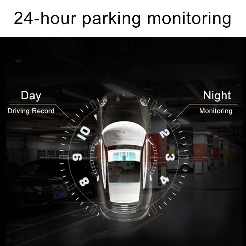 2.2 inch Car 480P Single Recording Shield Driving Recorder DVR Support Parking Monitoring / Loop Rec
