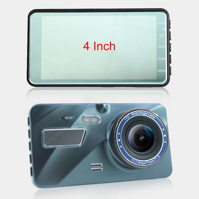 4 inch Touch Screen Car 2.5D HD 1080P Dual Recording Driving Recorder DVR Support Parking Monitoring
