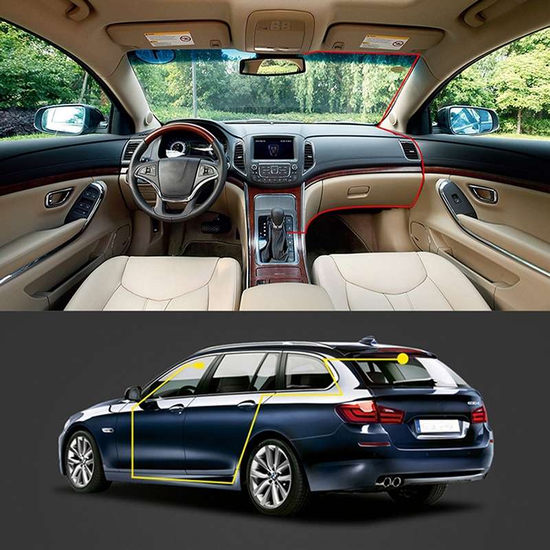 4 inch Touch Screen Car 2.5D HD 1080P Dual Recording Driving Recorder DVR Support Parking Monitoring