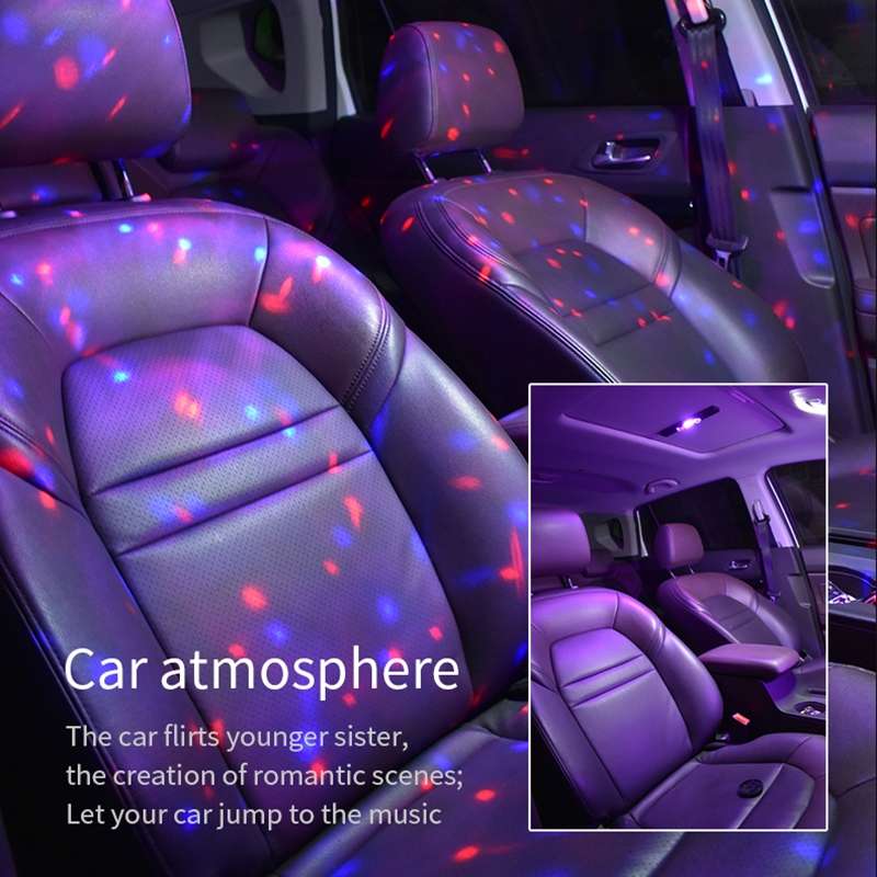 D88 5V 2.5W Car Colorful Starry Sky Atmosphere Lamp without Remote Control