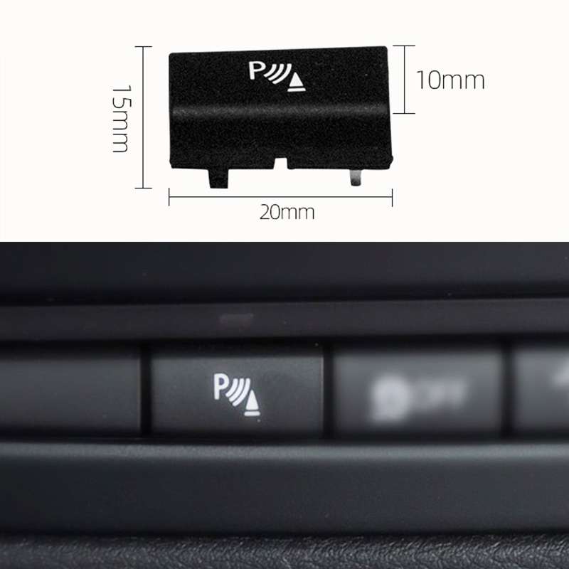 Car Radar P Button Electric Eye Switch Button for BMW E70 / E71, Left and Right Drive Universal