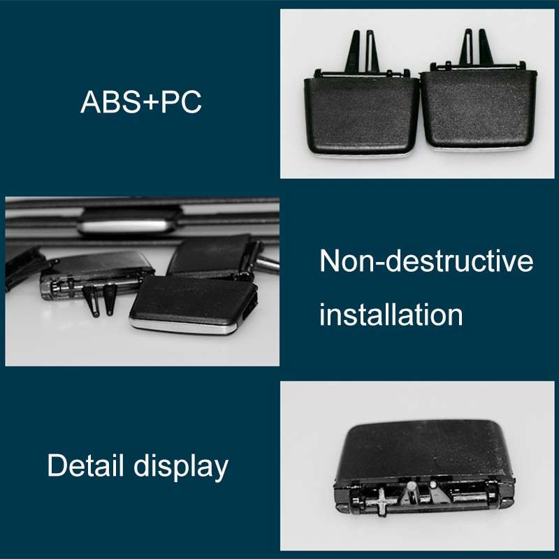Car Front Air Conditioning Exhaust Switch Paddle Air Conditioning Leaf Clip for BMW 3 Series E90, Le