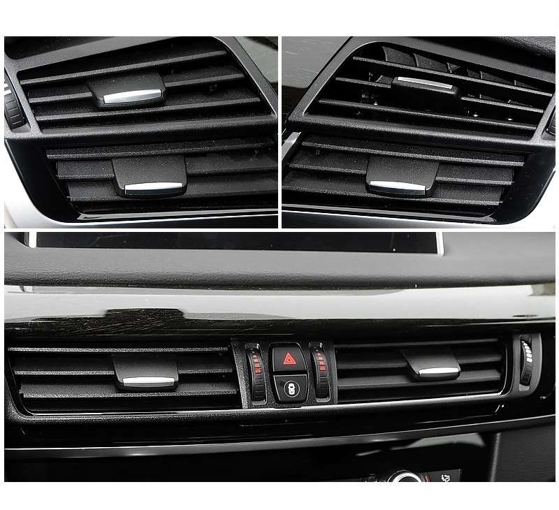 Car Front Air Conditioning Exhaust Switch Paddle Air Conditioning Leaf Clip for BMW X5 / X6, Left an