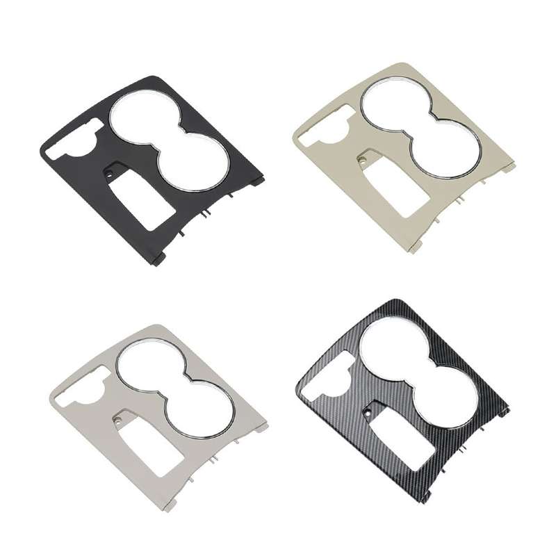 Car Carbon Fiber Central Control Storage Box Round Cover 2046800107 for Mercedes-Benz C-Class W204 2