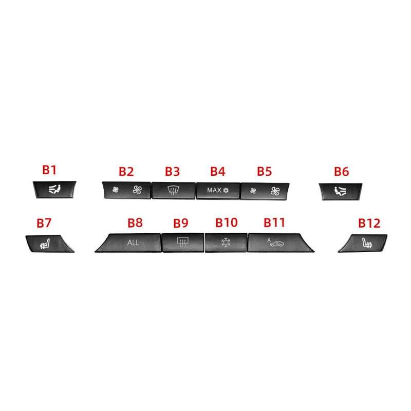 Car Air Conditioner Panel Switch Button 12-button 61319313923 for BMW F10 / F07 / F02