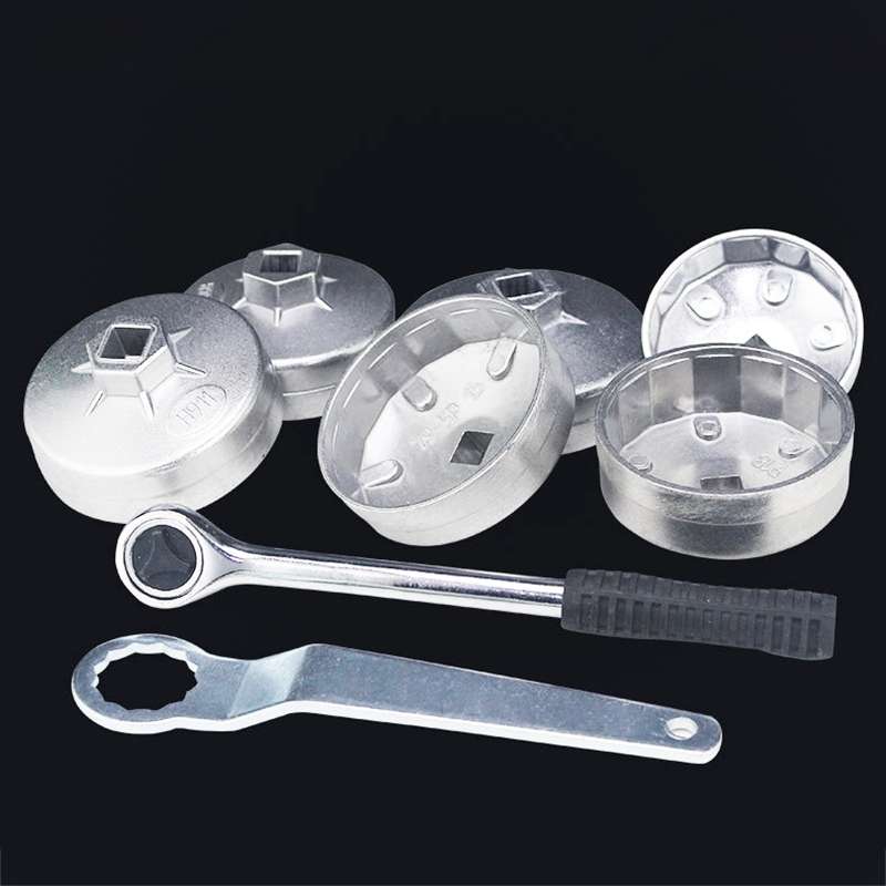 23 in 1 Car Bowl Cap Type Oil Filter Wrench Removal Tool Random Color Delivery