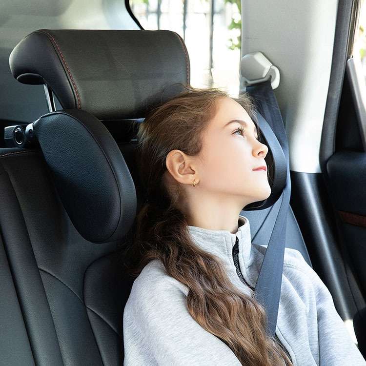 A05 Adjustable Car Auto U-shaped Memory Foam Neck Rest Cushion Seat Pillow with Hook & Mobile Phone