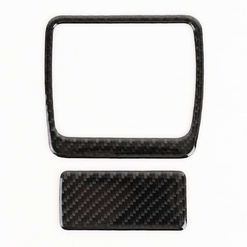 2 in 1 Car Carbon Fiber Front Passenger Seat Storage Box Switch Decorative Sticker for Buick Regal 2