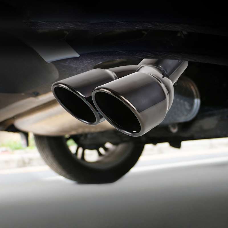 Universal Car Styling Stainless Steel Elbow Exhaust Tail Muffler Tip Pipe, Inside Diameter: 7.2cm (G