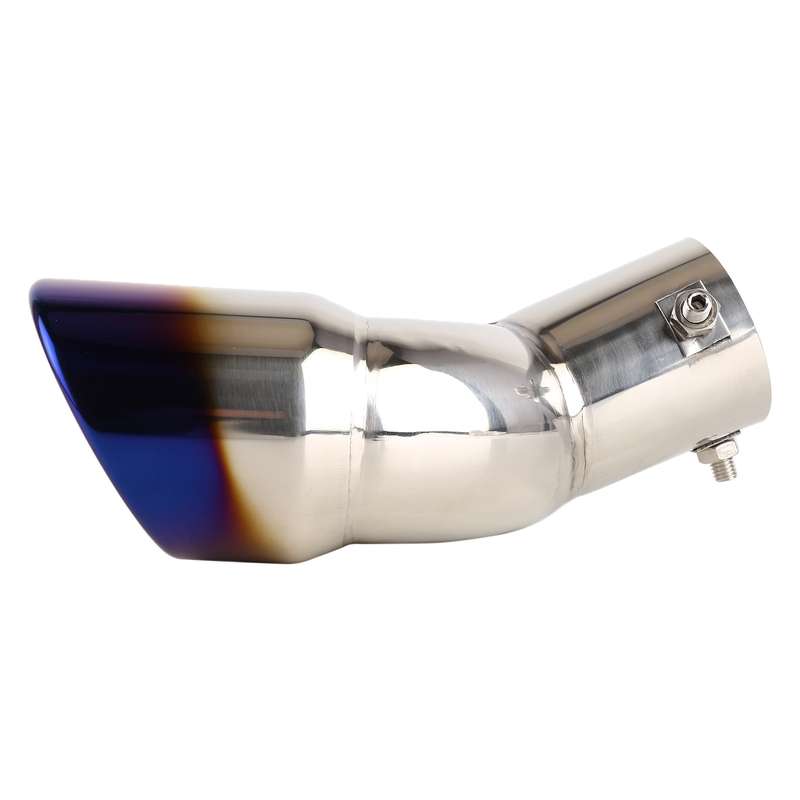 Universal Car Styling Stainless Steel Elbow Exhaust Tail Muffler Tip Pipe, Inside Diameter: 6cm (Gre