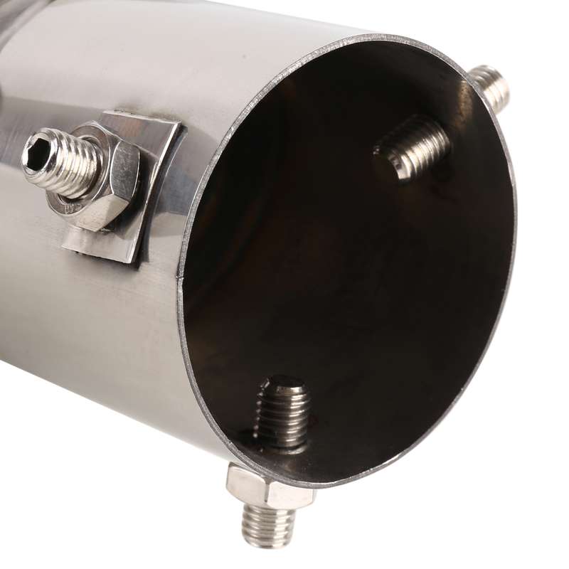 Universal Car Styling Stainless Steel Elbow Exhaust Tail Muffler Tip Pipe, Inside Diameter: 6cm (Gre